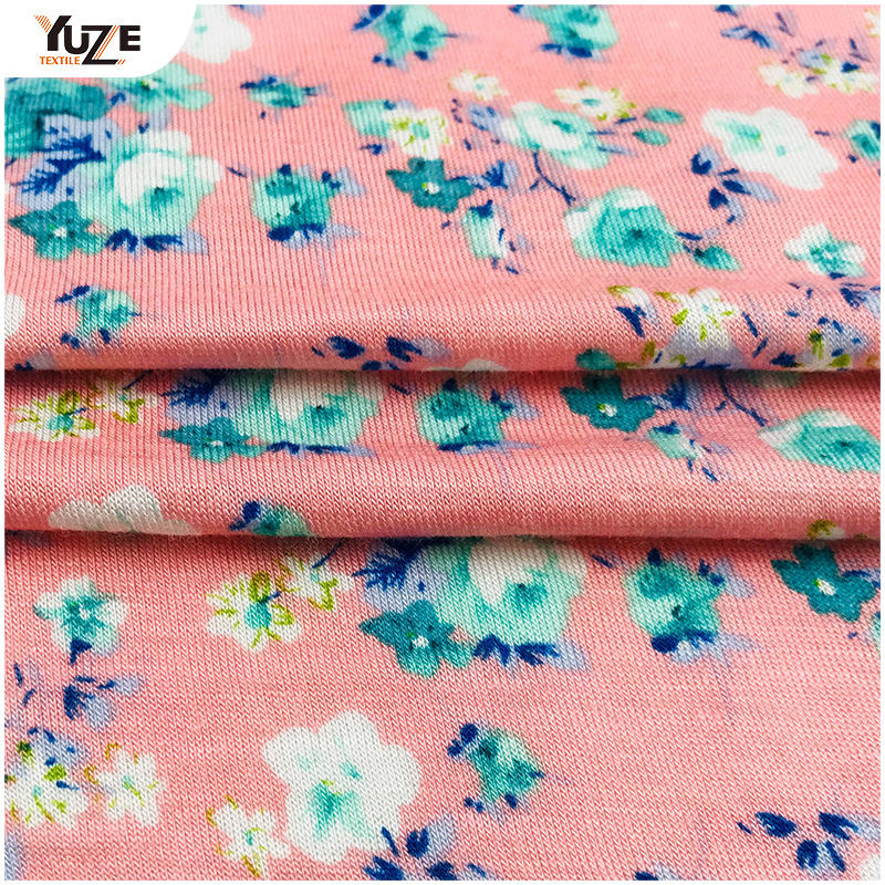 YZS15-413 Rayon Jersey Spandeks Baskı