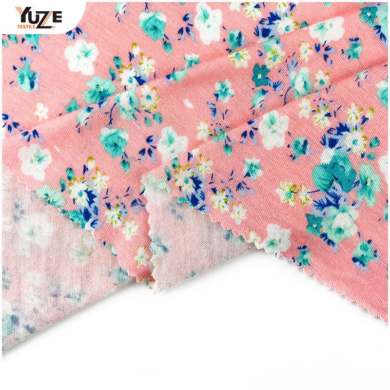 YZS15-413 Rayon Jersey Spandeks Baskı