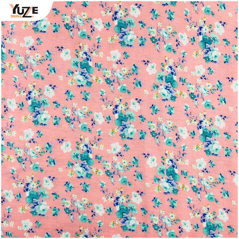 YZS15-413 Rayon Jersey Spandeks Baskı