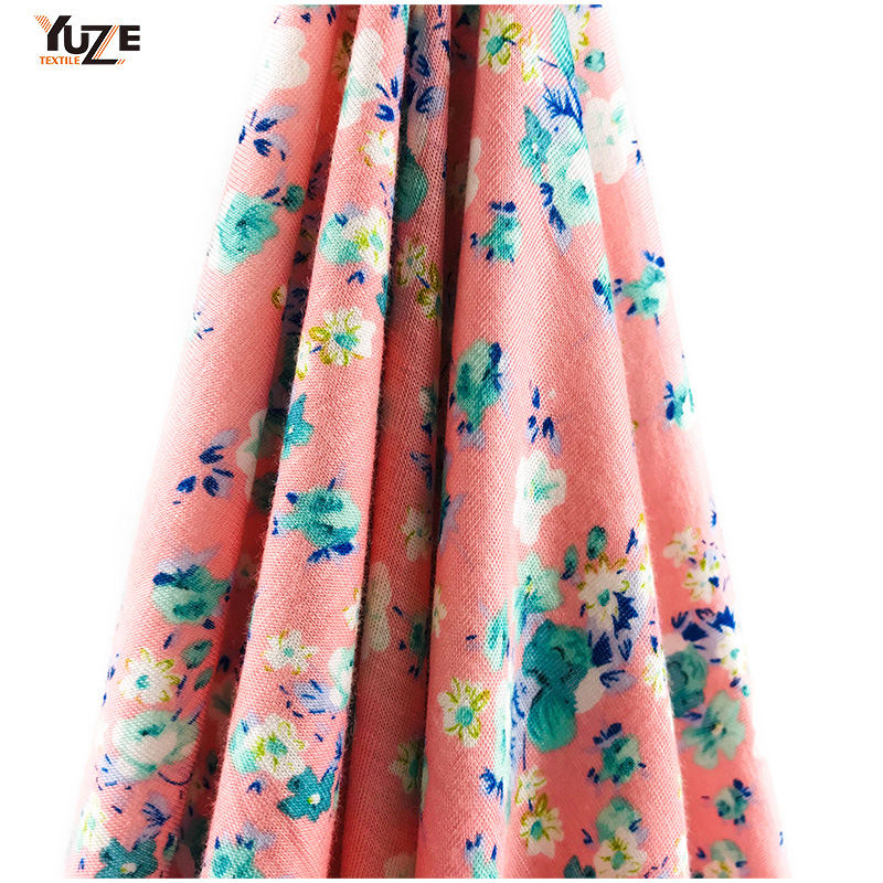 YZS15-413 Rayon Jersey Spandeks Baskı