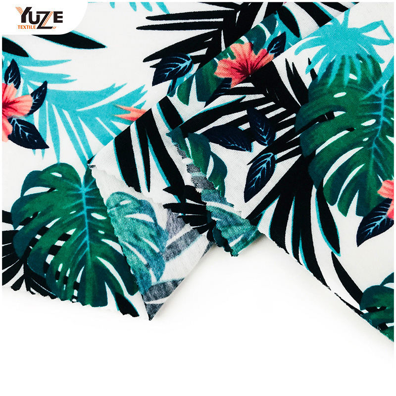 YZS18-701 Poly Spun Jersey Spandex Baskı