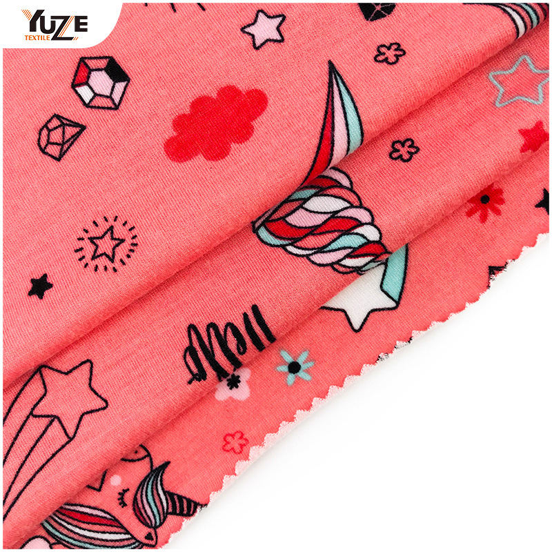 YZS18-775 Poly Spun Jersey Spandex Baskı