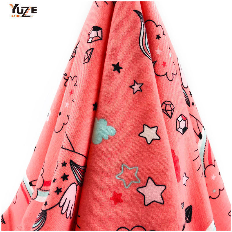 YZS18-775 Poly Spun Jersey Spandex Baskı