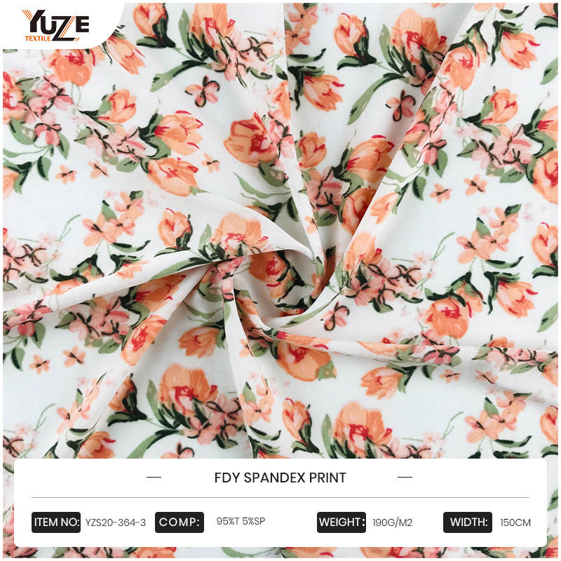 YZS20-364-3 FDY SPANDEX Baskı
