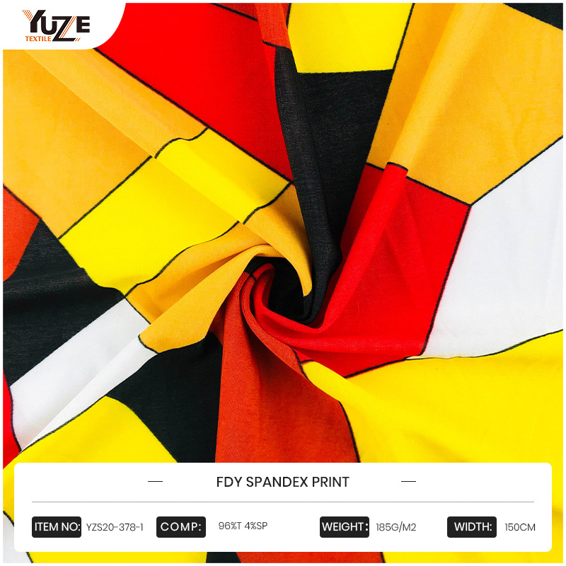 YZS20-378-1 FDY SPANDEX Baskı