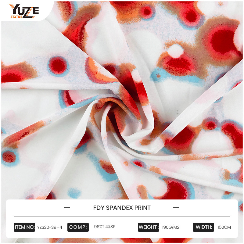 YZS20-391-4 FDY SPANDEX Baskı
