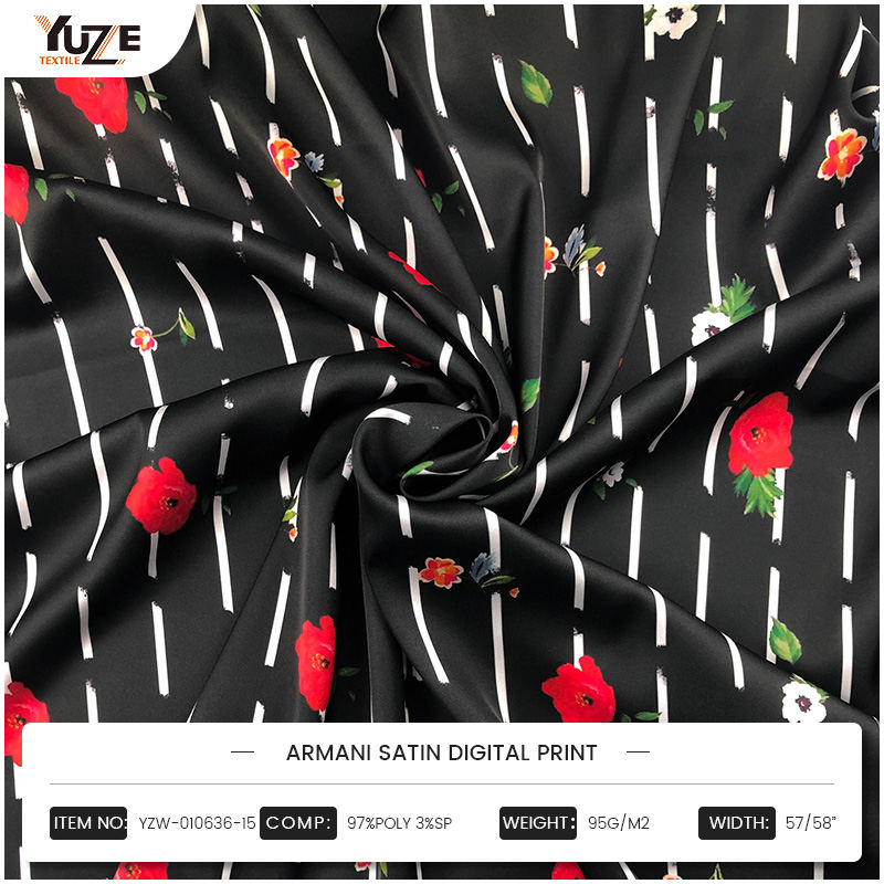 YZW-010636-15 Armani Saten Dijital Baskı