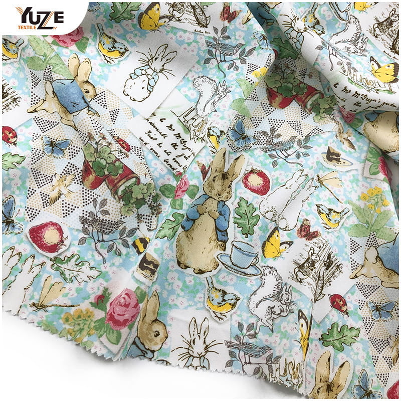 YZW-020612-10 Rayon Poplin Dijital Baskı
