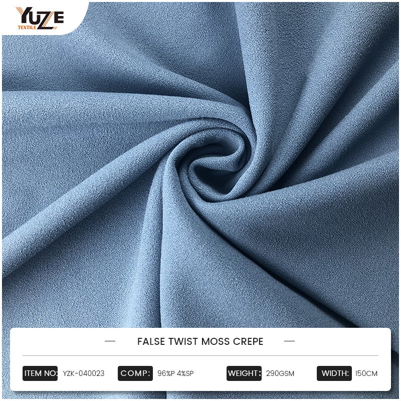 YZK-040023 Yanlış Twist Moss Crepe